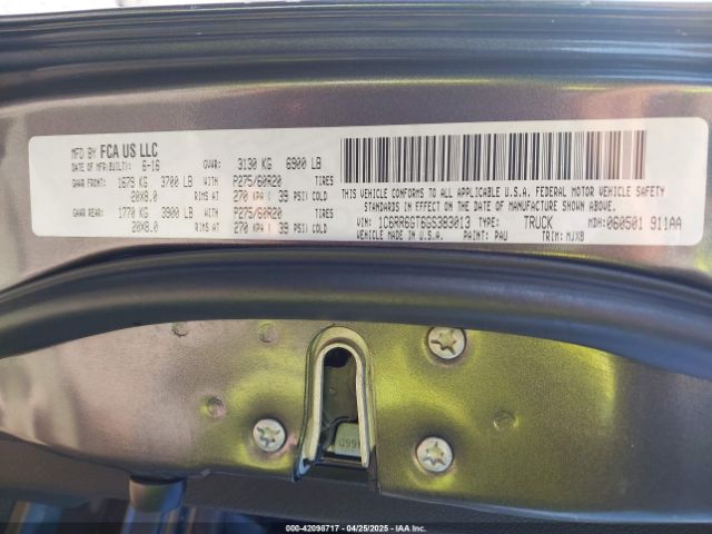 1C6RR6GT6GS383013 RAM 1500 Big Horn