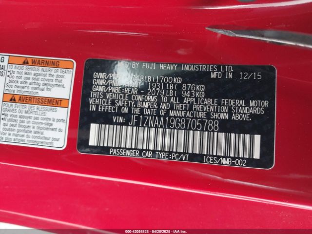 JF1ZNAA19G8705788 Scion FR-S