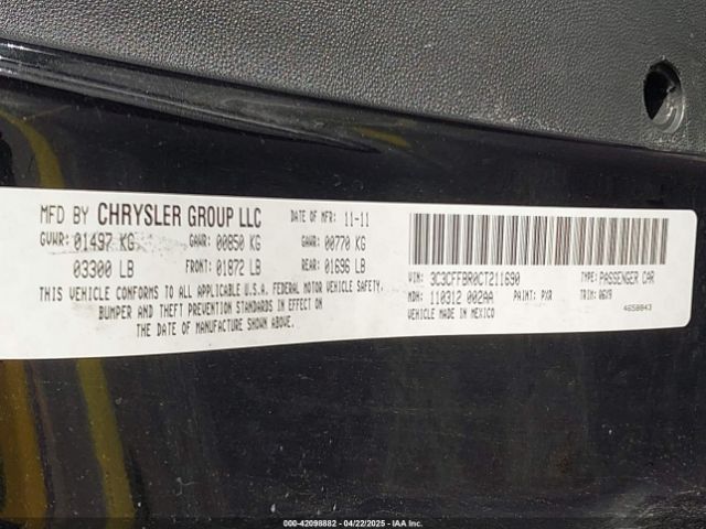 2012 FIAT 500 3C3CFFBR0CT211690 Photo 8