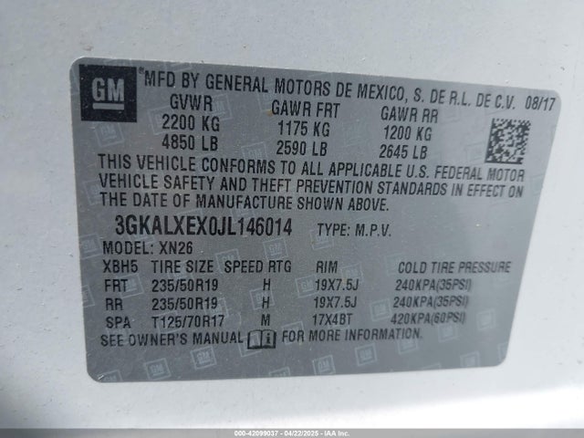 3GKALXEX0JL146014 GMC Terrain Denali