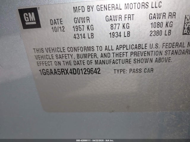 2013 CADILLAC ATS 1G6AA5RX4D0129642 Photo 8
