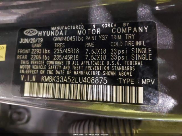 KM8K33A52LU408875 Hyundai t-gdi gamma