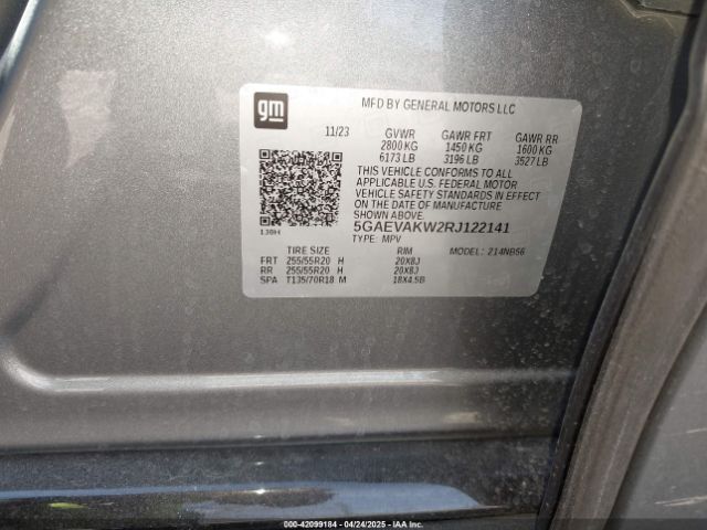 5GAEVAKW2RJ122141 Buick Enclave Essence Awd