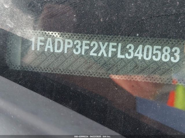 1FADP3F2XFL340583 Ford FOCUS SE