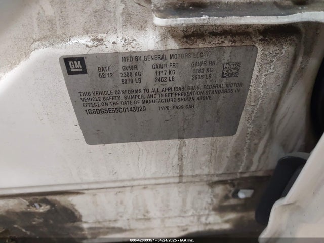 2012 CADILLAC CTS 1G6DG5E55C0143029 Photo 8