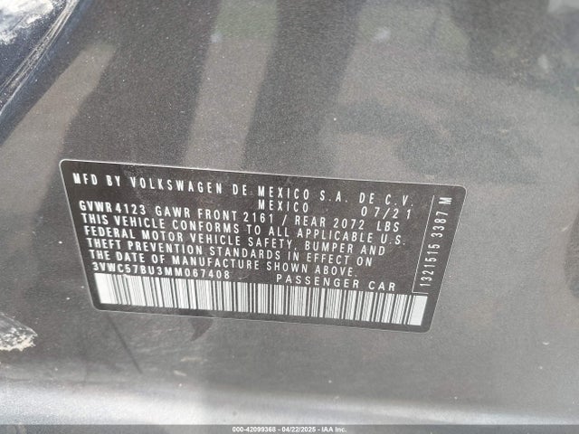 3VWC57BU3MM067408 Volkswagen Jetta