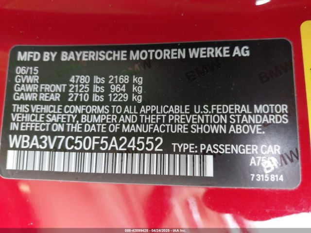 2015 BMW 428I WBA3V7C50F5A24552 Photo 8