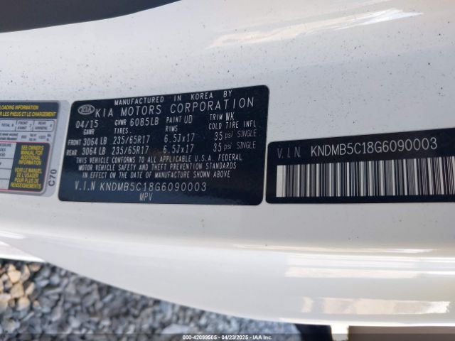KNDMB5C18G6090003 KIA SEDONA LX