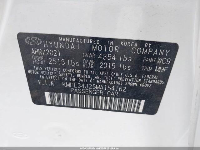 KMHL34J25MA154162 Hyundai Sonata Limited