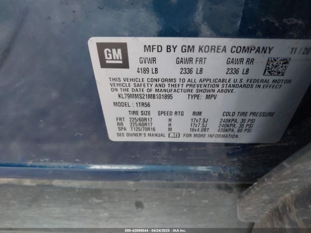 2021 CHEVROLET TRAILBLAZER KL79MMS21MB101895 Photo 8