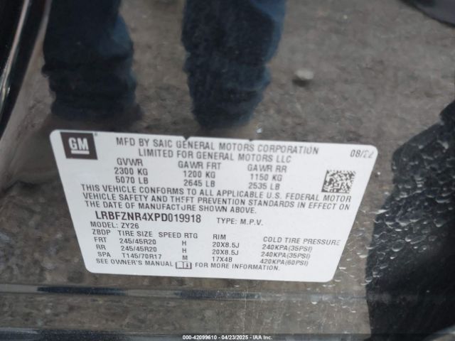 2023 BUICK ENVISION LRBFZNR4XPD019918 Photo 8