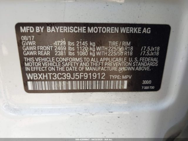 2018 BMW X1 WBXHT3C39J5F91912 Photo 8