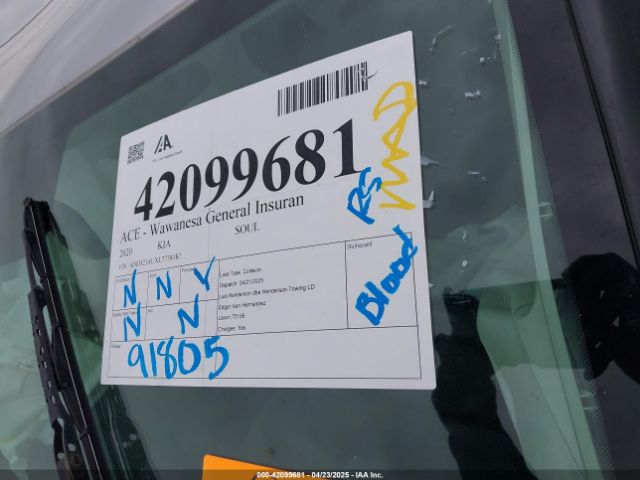 KNDJ23AUXL7734187 KIA SOUL LX