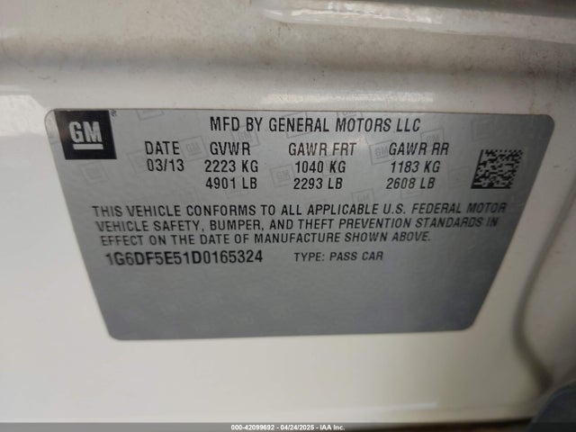 2013 CADILLAC CTS 1G6DF5E51D0165324 Photo 8