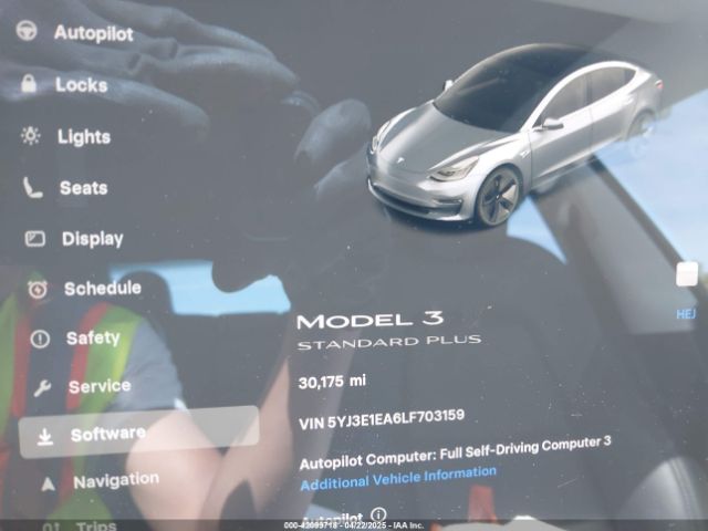 5YJ3E1EA6LF703159 Tesla Model 3 Standard Range Plus Rear-wheel Drive/standard Range Rear-wheel Drive