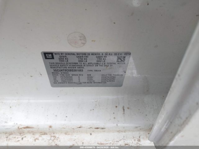 3GCUKTEC6EG381663 Chevrolet Silverado 1500 High Country