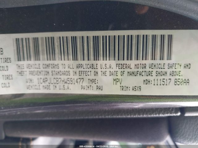 2017 JEEP CHEROKEE 1C4PJLCB7HW591477 Photo 8