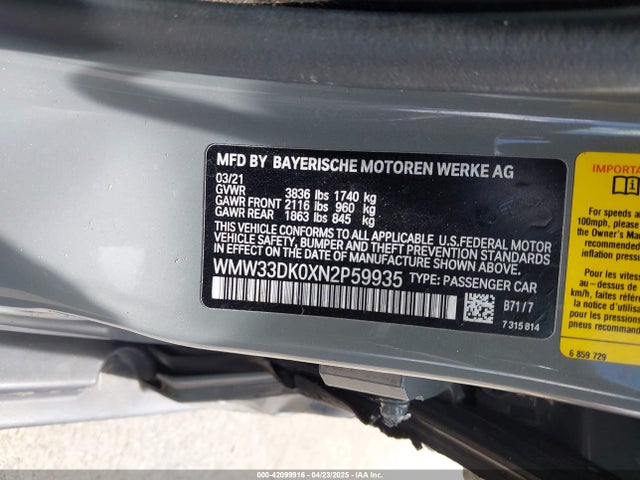 WMW33DK0XN2P59935 Mini Hardtop