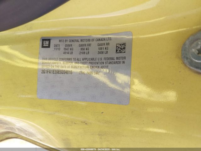 2G1FA1E39E9204818 Chevrolet Camaro 2ls