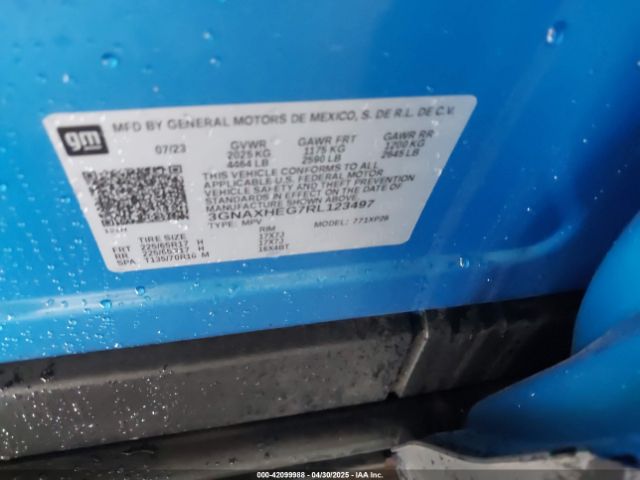 3GNAXHEG7RL123497 Chevrolet lsd