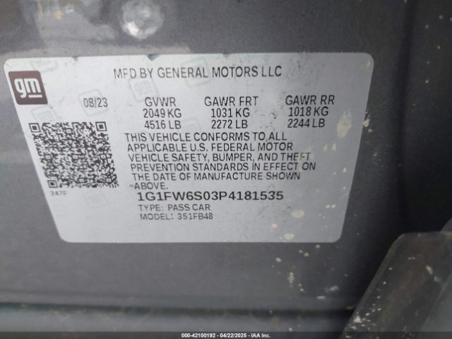 2023 CHEVROLET BOLT EV 1G1FW6S03P4181535 Photo 8