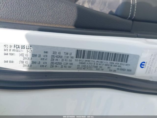 2018 DODGE DURANGO 1C4SDJGJ3JC175408 Photo 8