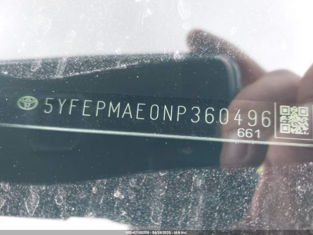 5YFEPMAE0NP360496 Toyota COROLLA LE