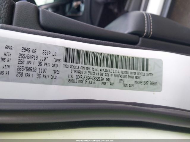 1C4RJFBG4HC662630 Jeep Grand Cherokee Limited 4x4