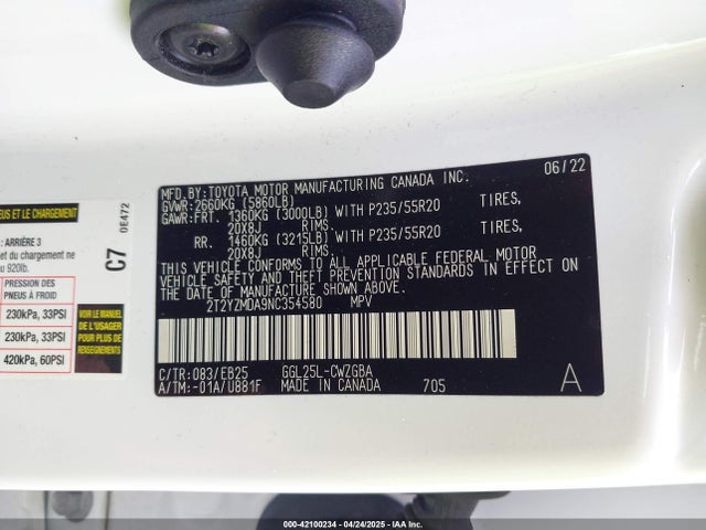 Lexus 2gr-fks 2022 2T2YZMDA9NC354580 Image 9