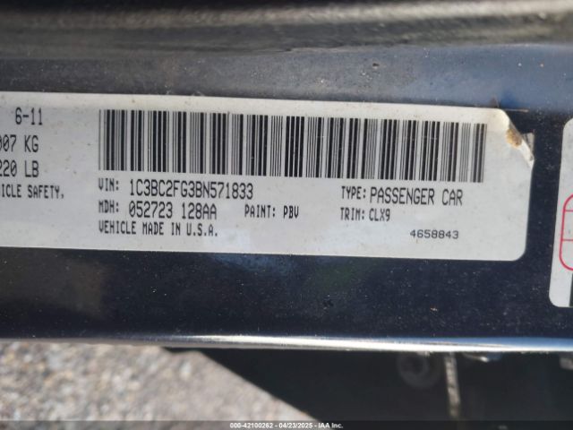 2011 CHRYSLER 200 1C3BC2FG3BN571833 Photo 8