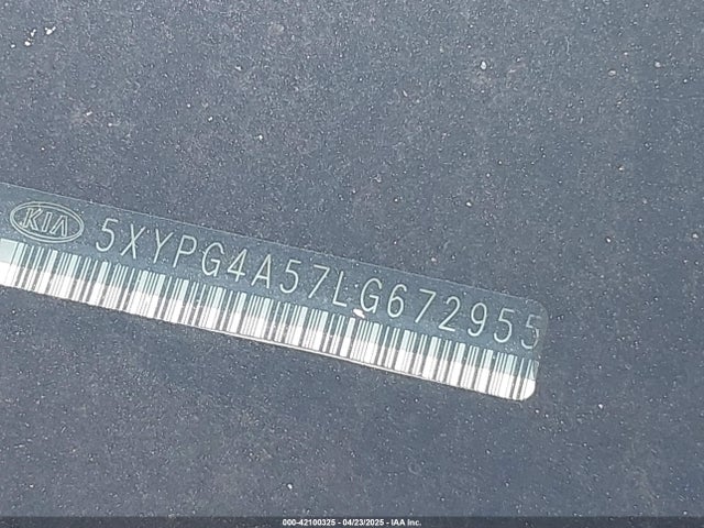 5XYPG4A57LG672955 KIA Sorento 3.3l S