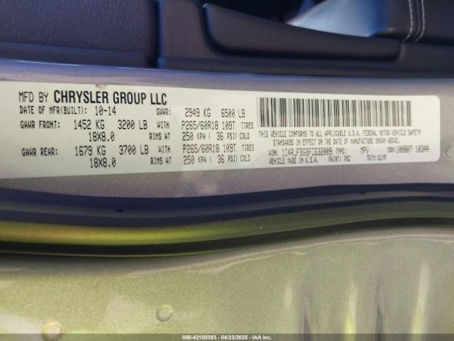 1C4RJFBG8FC632009 Jeep Grand Cherokee Limited
