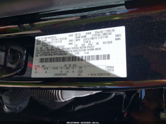 1FTFW1RG7PFC88234 Ford gtdi
