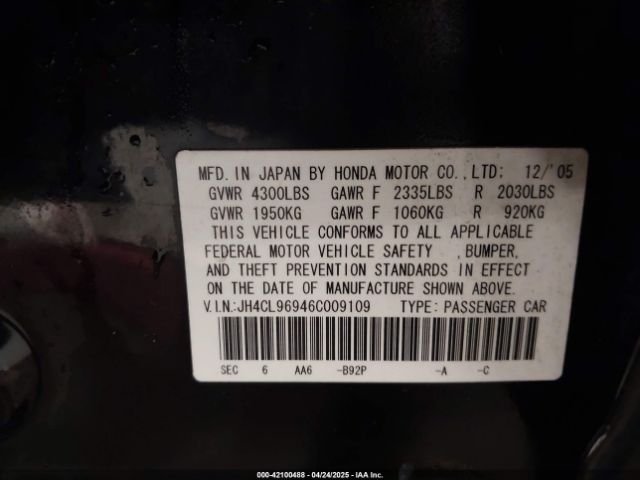 2006 ACURA TSX JH4CL96946C009109 Photo 8