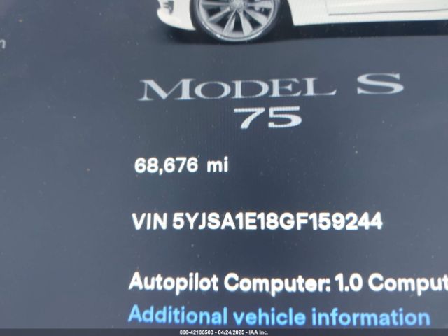 5YJSA1E18GF159244 Tesla Model S 60/70/75/85