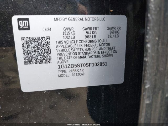 2025 CHEVROLET MALIBU 1G1ZB5ST0SF102851 Photo 8