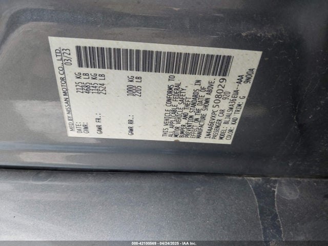 Nissan Maxima Sr Xtronic Cvt 2023 1N4AA6EVXPC508029 Image 9