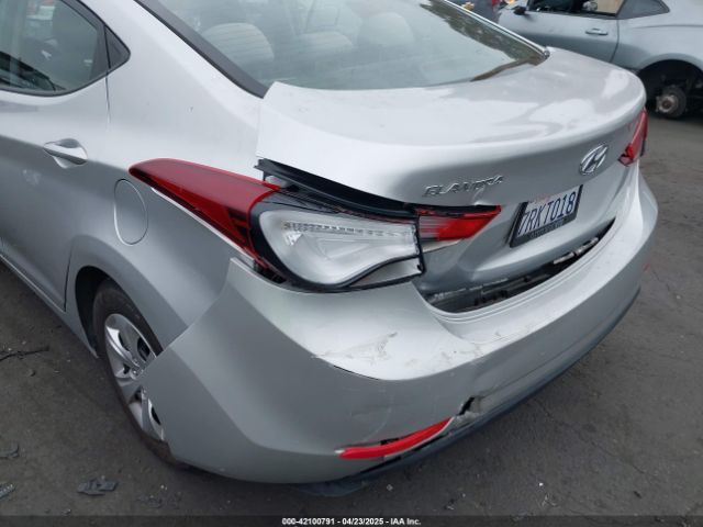 5NPDH4AE6GH667082 Hyundai ELANTRA SE
