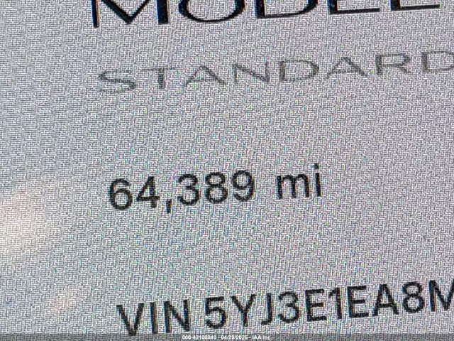 5YJ3E1EA8MF100456 Tesla Model 3 Standard Range Plus Rear-wheel Drive