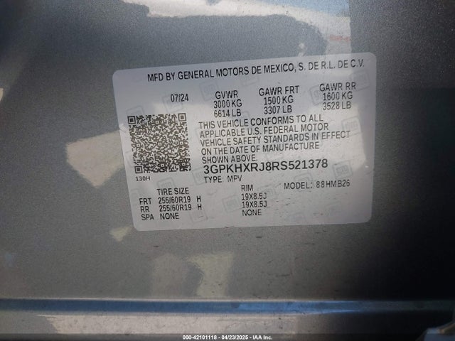 3GPKHXRJ8RS521378 Honda x0c+ec5