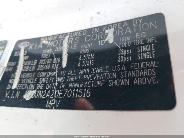 KNDJN2A20E7011516 KIA Soul