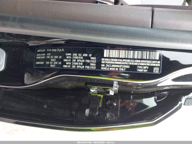 Jeep Renegade 2016 ZACCJBBW8GPC80083 Image 9