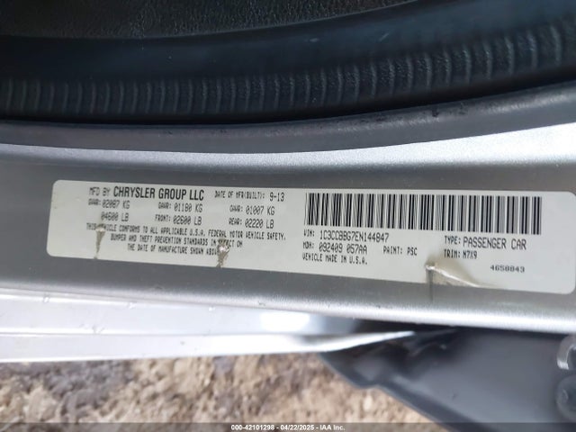 Chrysler 200 Touring 2014 1C3CCBBG7EN144847 Image 9