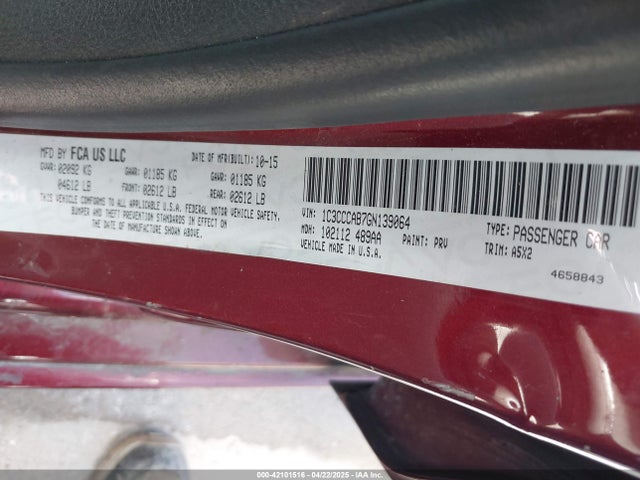 1C3CCCAB7GN139064 Chrysler 200 Limited