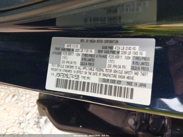 JM3KFBCM9L0741535 Mazda Cx-5 Touring