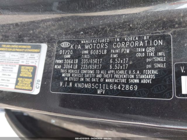 KNDMB5C11L6642869 KIA SEDONA LX