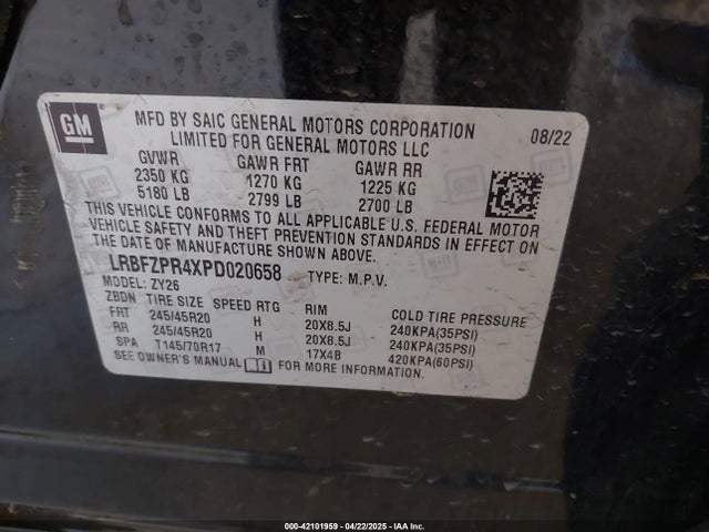 LRBFZPR4XPD020658 Buick Envision Essence Awd