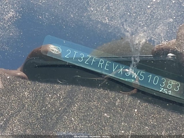 2T3ZFREVXJW510383 Toyota RAV4 LE