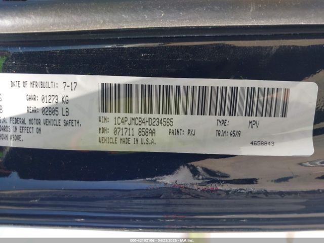 1C4PJMCB4HD234565 Jeep Cherokee Latitude 4x4
