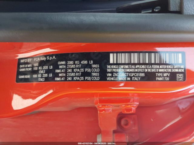 ZACCJBCT1GPC81886 Jeep Renegade Trailhawk